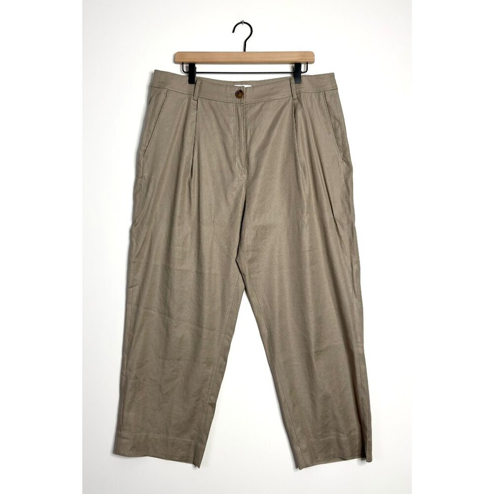 THE RESET R Label Linen Blend Trousers